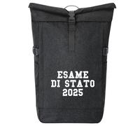 huuraa zaino da corriere Esame di Stato 2025 Zaino regalo nero melange 30-44 litri roll-top fairtrade Esame di Stato 2025 Presente