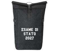 huuraa zaino da corriere Esame di Stato 2027 Zaino regalo nero melange 30-44 litri roll-top fairtrade Esame di Stato 2027 Presente
