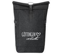 huuraa zaino da corriere Göttingen verliebt Zaino regalo nero melange 30-44 litri roll-top fairtrade Göttingen verliebt Presente