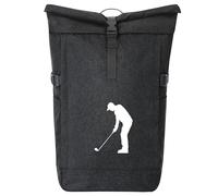 huuraa zaino da corriere Golf Zaino regalo nero melange 30-44 litri roll-top fairtrade Golf Presente