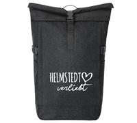 huuraa zaino da corriere Helmstedt verliebt Zaino regalo nero melange 30-44 litri roll-top fairtrade Helmstedt verliebt Presente