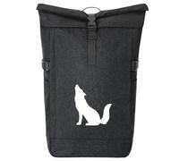 huuraa zaino da corriere lobo aullando Zaino regalo nero melange 30-44 litri roll-top fairtrade lobo aullando Presente