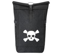 huuraa zaino da corriere Pirata Zaino regalo nero melange 30-44 litri roll-top fairtrade Pirata Presente
