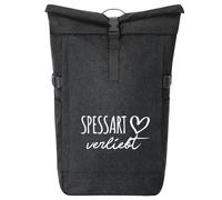 huuraa zaino da corriere Spessart verliebt Zaino regalo nero melange 30-44 litri roll-top fairtrade Spessart verliebt Presente
