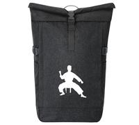 huuraa zaino da corriere Taekwondo Zaino regalo nero melange 30-44 litri roll-top fairtrade Taekwondo Presente