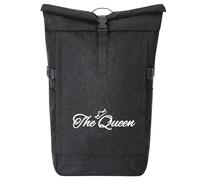 huuraa zaino da corriere The Queen Krone Zaino regalo nero melange 30-44 litri roll-top fairtrade The Queen Krone Presente