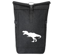 huuraa zaino da corriere Tyranosaurio Rex Zaino regalo nero melange 30-44 litri roll-top fairtrade Tyranosaurio Rex Presente