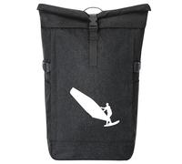 huuraa zaino da corriere Windsurf Zaino regalo nero melange 30-44 litri roll-top fairtrade Windsurf Presente