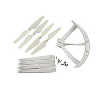 HUVNEXA 1 juego de 4 piezas cubierta protectora hélice tren aterrizaje for MJX B3 Bugs 3, cuadricóptero RC sin escobillas Hélice para dron(White)