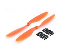 HUVNEXA 1 par de hélices 1045 10x4,5 CW CCW for multicóptero RC F450 Quadcopter, color negro Palas de hélice de repuesto para drones(Orange)
