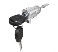 HUVNEXA 1U0837168 Cilindro de cerradura puerta delantera derecha del lado conductor con 2 llaves, para Golf, Mk4, Bora, Fox, para Fabia Beetle, para mecanismo de cierre de puerta de coche(Schwarz)