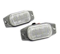HUVNEXA 2 Luces LED for matrícula, Color Blanco, Canbus, for Modelos 1990-2002, for Land Cruiser, Serie 80 y 90, Prado J90 y LX450 Luz de matrícula de Coche