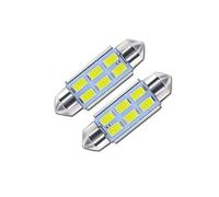 HUVNEXA 2 uds C5W 39mm Bombilla de luz de Placa de matrícula, for Mercedes, EW211 Clase E320 E350 E550 E55 W164 ML350 ML Luz de matrícula automática(White)