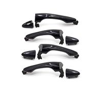 HUVNEXA 826512T000 826522T000 826622T000 836522T000 8 piezas manija de puerta exterior delantera trasera 1 juego negro, for Kia, Optima 2011 2012 2013 2014 2015 Cubierta para manija de puerta de coche