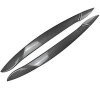 HUVNEXA ABS faro ajuste del párpado lámpara ceja pegatina cubierta calcomanía patrón de fibra carbono, for, X5 E70 08-13 coche Ajuste de cejas para faros de coche