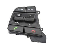 HUVNEXA Accesorios de crucero con botón de control de volante multifunción para coche, para Hyundai Movable Collar Solaris, para Elantra 1.6L Botón de control de audio(BLACK Left switch)