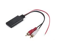 HUVNEXA Adaptador de audio Bluetooth for coche, entrada auxiliar, módulo inalámbrico universal, cable 2 RCA, conector radio for Adaptador de cable de micrófono para coche