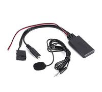 HUVNEXA Adaptador de audio Bluetooth for coche, módulo cable, adaptador interfaz entrada auxiliar con micrófono y manos libres for Ford 6000CD Adaptador de cable de micrófono para coche