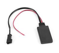 HUVNEXA Adaptador de audio Bluetooth for coche, módulo entrada auxiliar, adaptador navegación, receptor manos libres, for E39, E46, E38, E53, 16:9 Adaptador de cable de micrófono para coche