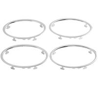 HUVNEXA Ajuste de aire acondicionado 4 anillos embellecedores para ventilación de aire acondicionado coche, para Ford, para Focus 2 2005-2013, cubiertas decorativas