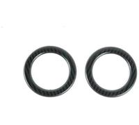 HUVNEXA Ajuste de aire acondicionado Cubierta de anillo salida aire, anillos acondicionamiento, decoración, embellecedor, pegatina ventilación CA, para Mercedes-Benz(BLACK Style B)