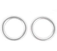 HUVNEXA Ajuste de aire acondicionado Cubierta de anillo salida aire, anillos acondicionamiento, decoración, embellecedor, pegatina ventilación CA, para Mercedes-Benz(BLACK Style a)