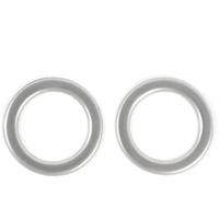 HUVNEXA Ajuste de aire acondicionado Cubierta de anillo salida aire, anillos acondicionamiento, decoración, embellecedor, pegatina ventilación CA, para Mercedes-Benz(BLACK Style C)