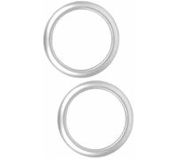 HUVNEXA Ajuste de aire acondicionado Cubierta de anillo salida aire, marco CA, accesorios interiores, decoración ventilación acondicionado, para Jimny 2007-2017(Silver)