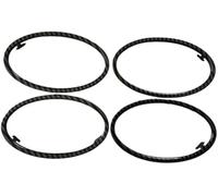 HUVNEXA Ajuste de aire acondicionado Cubierta de Coche con moldura Interior, para Focus 2 2005 2006 2007 2008 2009 2010 2011 2012 2013 4(BLACK Carbon Fiber 4pcs)