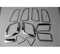 HUVNEXA Ajuste de aire acondicionado Cubierta de manija puerta salida aire acondicionado 12 piezas, decoración cromada Abs, para Solaris, Accent Car Hatchback 2011-2015(BLACK 11pcs MT)