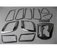 HUVNEXA Ajuste de aire acondicionado Cubierta de manija puerta salida aire acondicionado 12 piezas, decoración cromada Abs, para Solaris, Accent Car Hatchback 2011-2015(BLACK 12pcs AT)