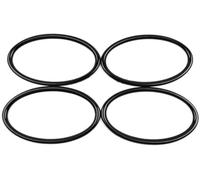 HUVNEXA Ajuste de aire acondicionado Cubierta del anillo de salida aire, 4 piezas, embellecedor ventilación CA para acondicionamiento frontal interior coche, para Focus Mk2(Schwarz)