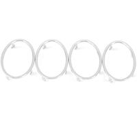 HUVNEXA Ajuste de aire acondicionado Estilo Interior del Coche, para Focus 2 2005 2006 2007 2008 2009 2010 2011 2012 2013 4(BLACK ABS Chrome 4pcs)