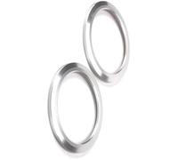 HUVNEXA Ajuste de aire acondicionado Etiqueta engomada de CA del marco acondicionamiento ajuste ventilación la cubierta anillo salida aire, para Jimny 2007-2017(Silver)