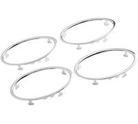 HUVNEXA Ajuste de aire acondicionado Paquete de 4, para Ford, juego anillos embellecedores para salida aire acondicionado coche, marco decorativo ventilación para salpicadero