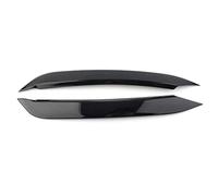 HUVNEXA Ajuste de la cubierta del párpado ceja faro negro brillante, for VW, for POLO, 2019 Ajuste de cejas para faros de coche