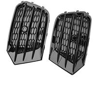 HUVNEXA Alerón de Parrilla Malla 2x Cubierta Rejilla luz antiniebla Delantera Coche lámpara Panal, for Q3 2016 2017 2018 Rejilla de luz antiniebla delantera del coche