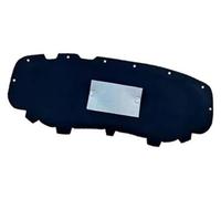 HUVNEXA Almohadilla de aislamiento acústico for motor coche, cubierta algodón resistente al calor, for VW, R-Line AD BW 2017-2024 Estera de protección térmica del compartimento del(BLACK Style 2)