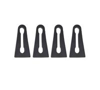 HUVNEXA Amortiguador de sonido for coche, amortiguador bloqueo puerta, amortiguación, for VW, for Touareg, 7L 7P 2003 2004 2005 2006 2007 2008 2009 2010-2018 Tope para puerta de coche(BLACK 4Pcs)