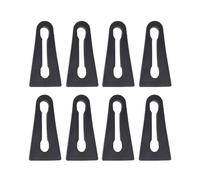 HUVNEXA Amortiguador de sonido for coche, amortiguador bloqueo puerta, amortiguación, for VW, for Touareg, 7L 7P 2003 2004 2005 2006 2007 2008 2009 2010-2018 Tope para puerta de coche(BLACK 8Pcs)