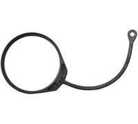HUVNEXA Anillo de cuerda for el cable la tapa del depósito combustible for Golf, Jetta, Passat, A4, A6, Octavia y Seat Correa de sujeción segura para la tapa del combustible(BLACK Rope with Ring)