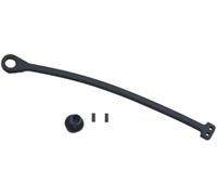 HUVNEXA Anillo de cuerda for el cable la tapa del depósito combustible for Golf, Jetta, Passat, A4, A6, Octavia y Seat Correa de sujeción segura para la tapa del combustible(BLACK Rope with Clip)