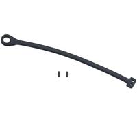 HUVNEXA Anillo de cuerda for el cable la tapa del depósito combustible for Golf, Jetta, Passat, A4, A6, Octavia y Seat Correa de sujeción segura para la tapa del combustible(BLACK Rope without Clip)