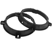 HUVNEXA Anillo Espaciador de Altavoz Adaptador Espaciador de Altavoz de Agudos Anillo Espaciador de Soporte de Montaje de subwoofer de Altavoz de automóvil, for Hyundai, ABS Negro Impermeable Anillos