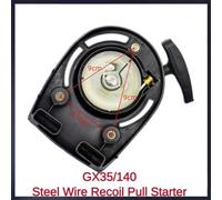 HUVNEXA Arrancador de retroceso Universal, desbrozadora 4 tiempos, motor GX35 140, arranque fácil Arrancador de retroceso de jardín(B)