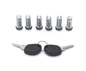 HUVNEXA Barril DE Cerradura DE Puerta, Daily 2000-2012 2996076 2996075 2992551 2991727 Cerradura de Puerta de Coche(Black Keys)