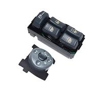 HUVNEXA Botón de control del espejo la ventana eléctrica principal lado izquierdo conductor, for GMC, for Chevrolet, for Cadillac, for Isuzu, camión OE 15009690 15151360 Interruptor de ventana