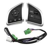 HUVNEXA Botón de crucero del interruptor control volante multifunción coche, para Mitsubishi Asx, para Outlander 2013 2014 2015 2016 2017 2018 Botón de control de audio(BLACK For 13 19)