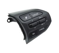 HUVNEXA Botón de interruptor control del volante multifunción coche, para Kia K2 Rio 2017 2018 Botón de control de audio(BLACK Model D)