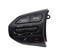 HUVNEXA Botón de interruptor control del volante multifunción coche, para Kia K2 Rio 2017 2018 Botón de control de audio(BLACK C Left)